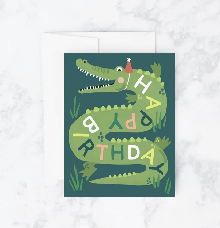 Gator Birthday Card