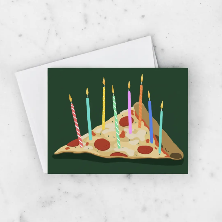 Pizza Birthday Card