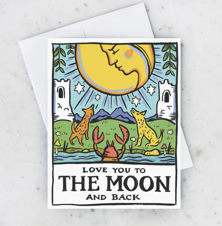 Tarot Moon Card