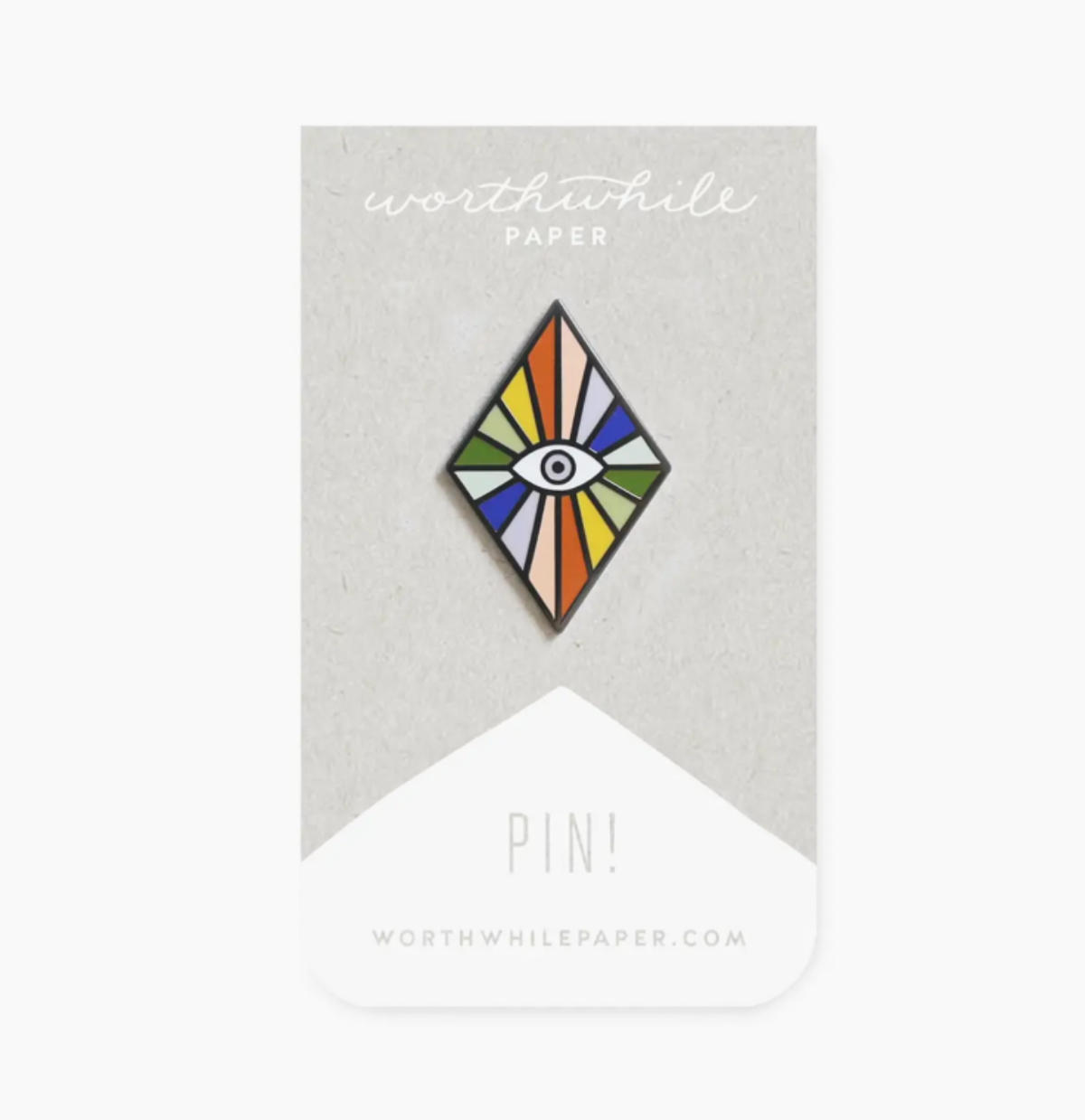 Rainbow Eye Enamel Pin