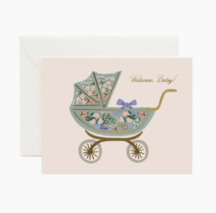 Floral Pram Card