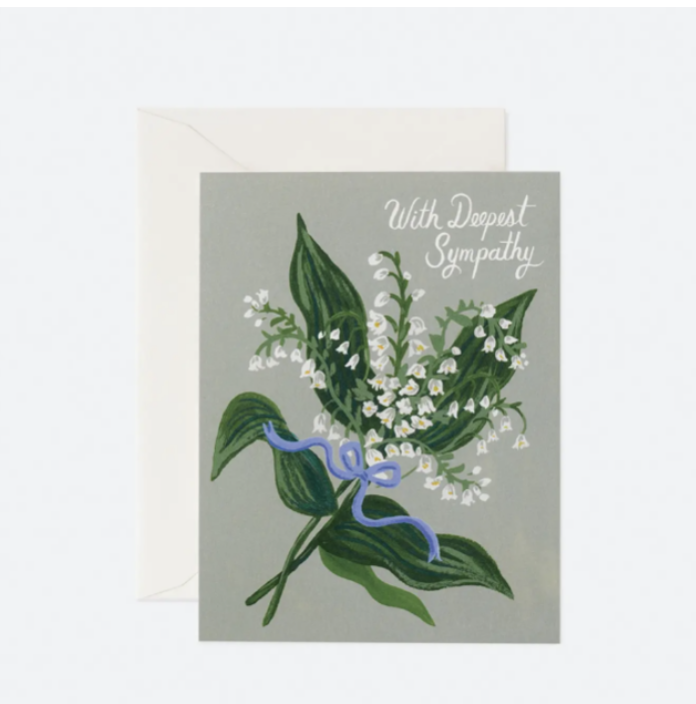 Lily of the Valley Sympathy Card