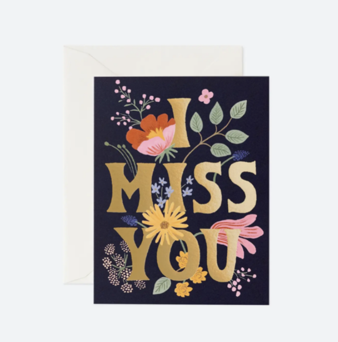 I Miss You Card