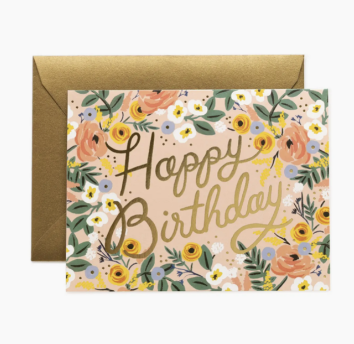 Rose Birthday Card