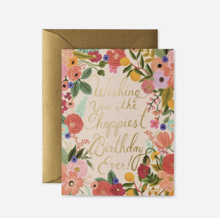 Garden Party Birthday Card