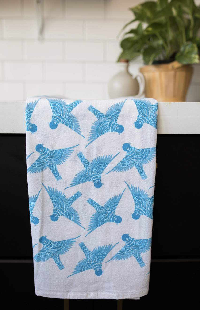 BlueBird Tea Towel