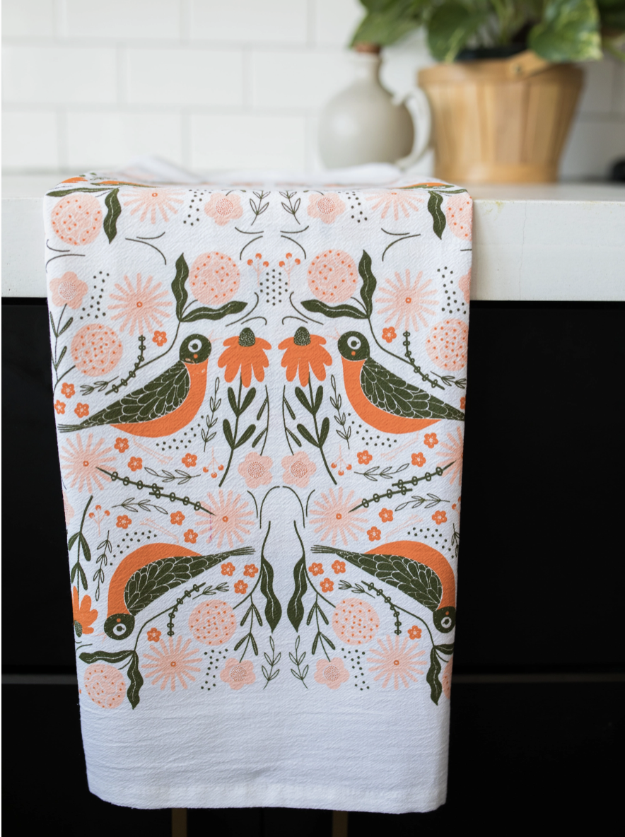 Robin Tea Towel
