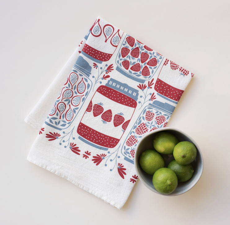 Jam Jars Tea Towel