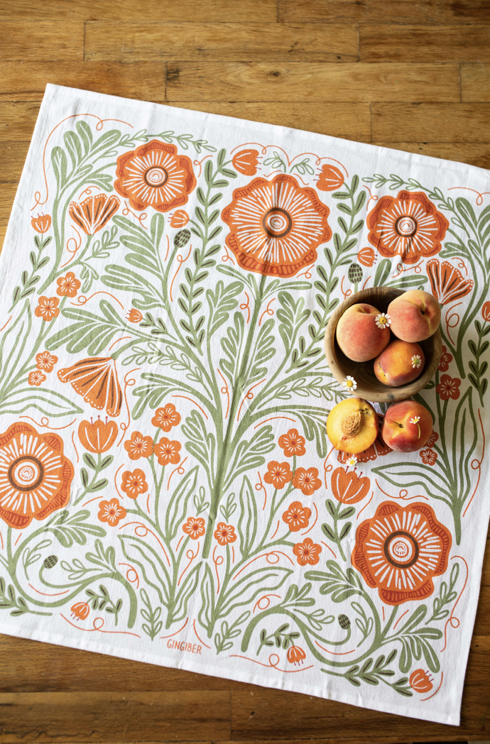 Poppy Tea Towel