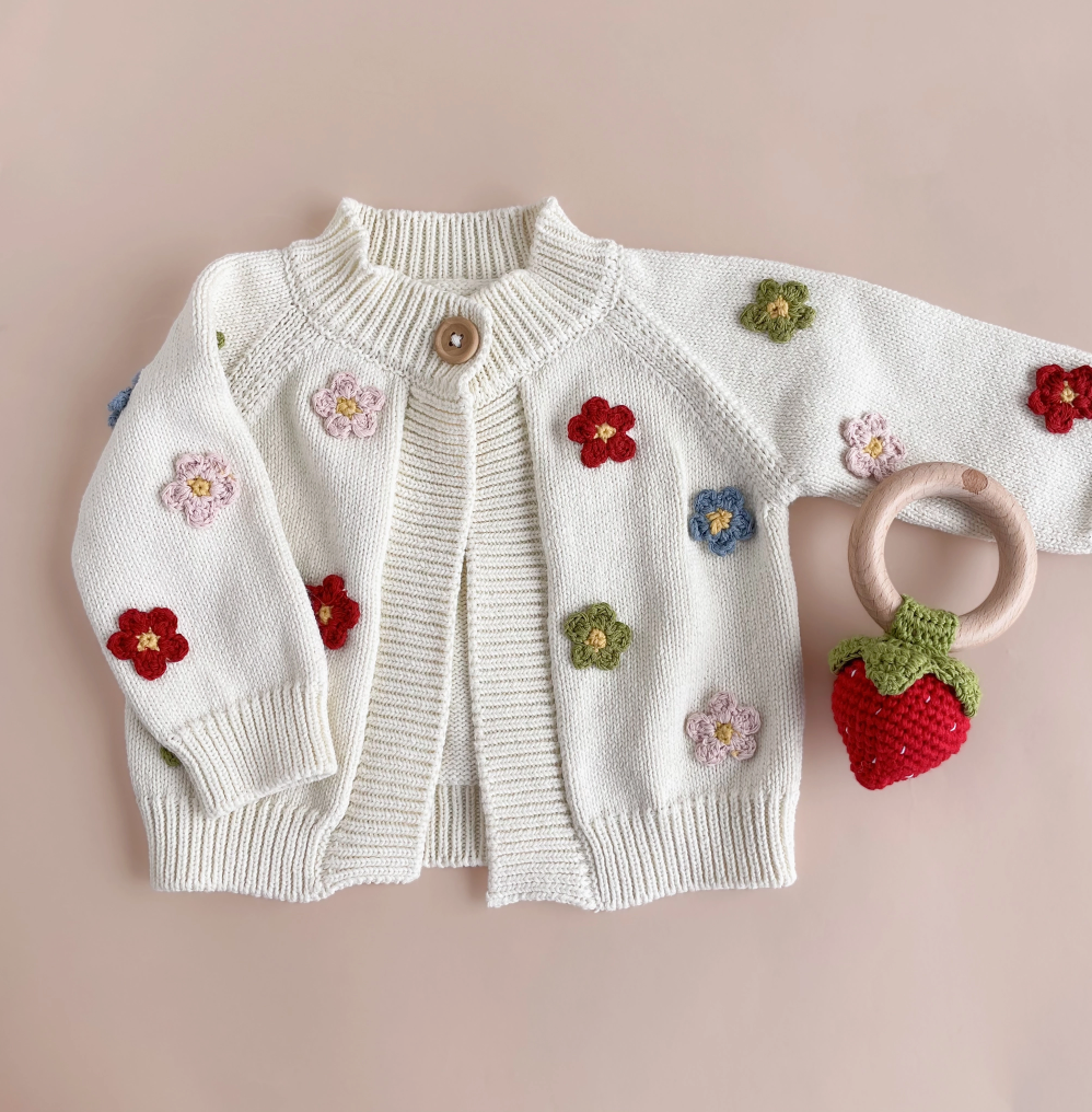 Cotton Flower Cardigan