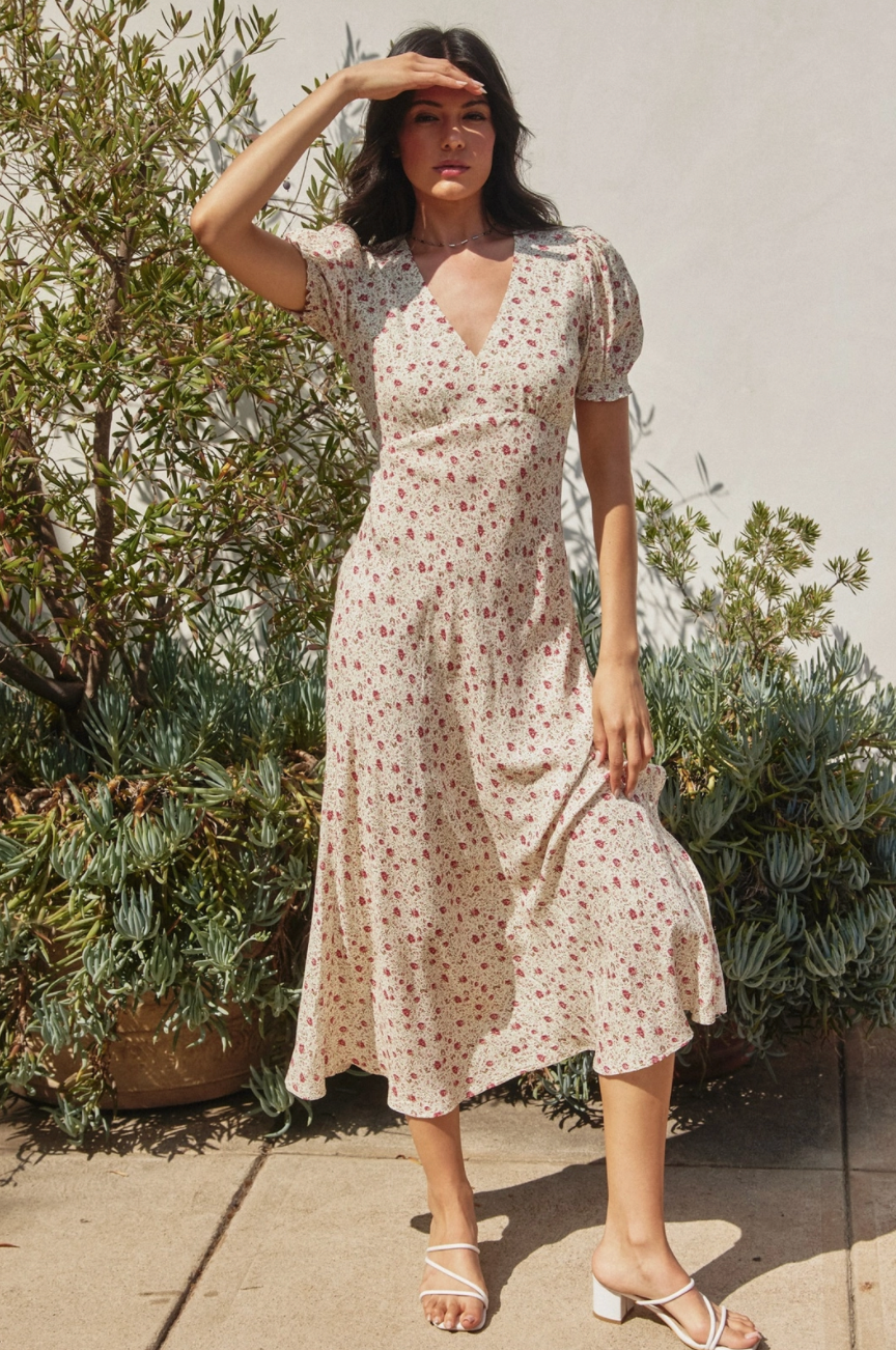 Love Me Better Surplice Babydoll Maxi