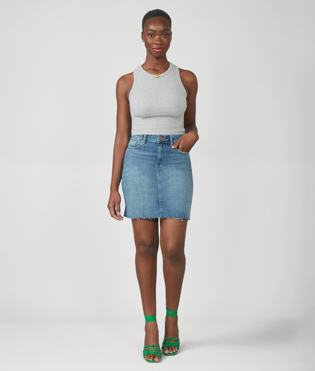 Hi Rise Mini Skirt