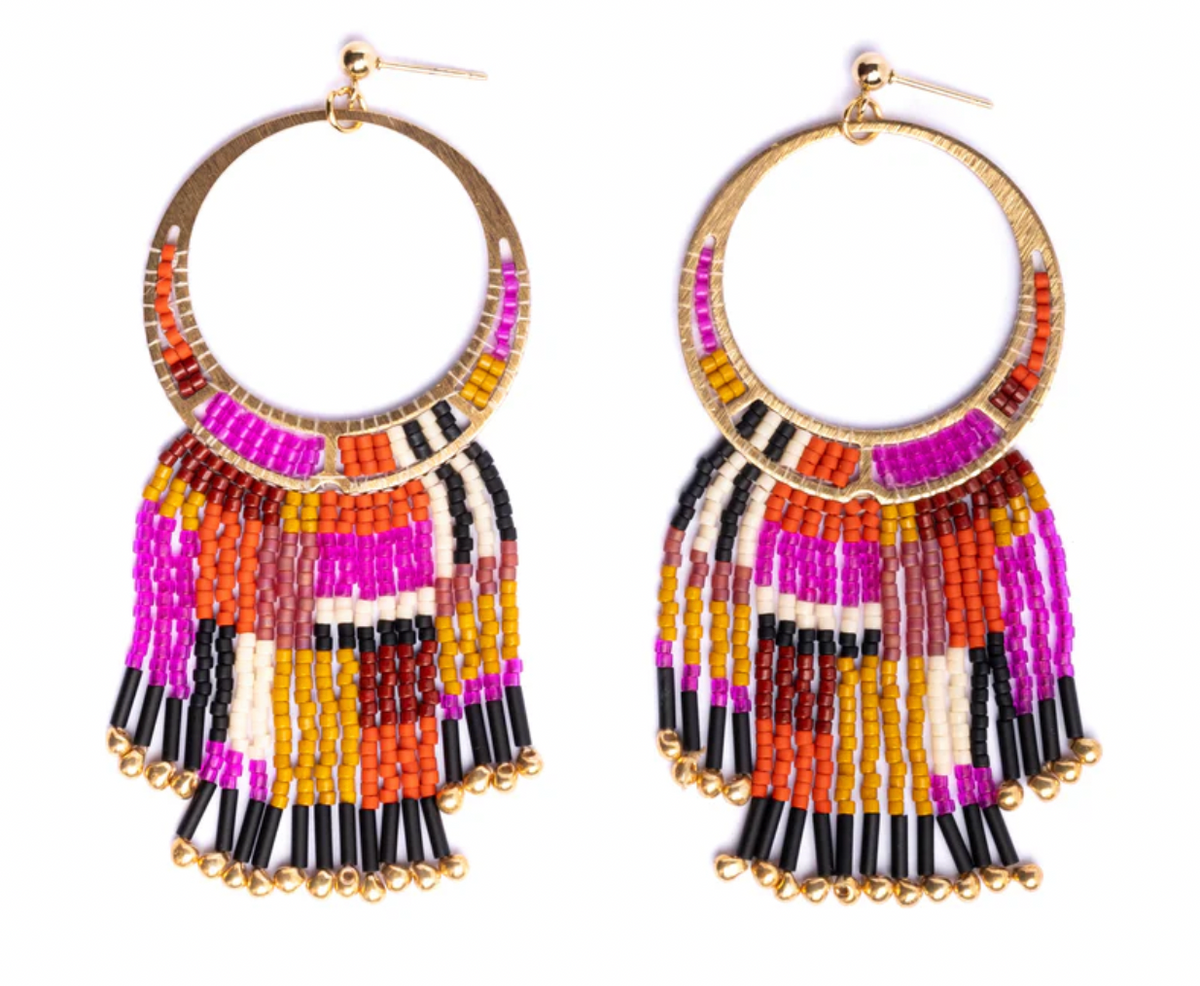 Painted Desert Fringe Earrings