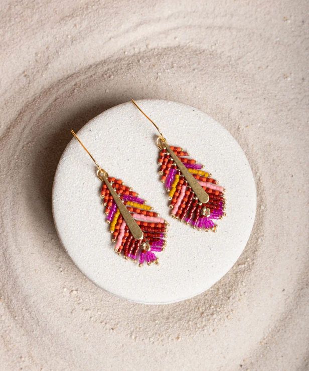 Gilded Feather Earrings