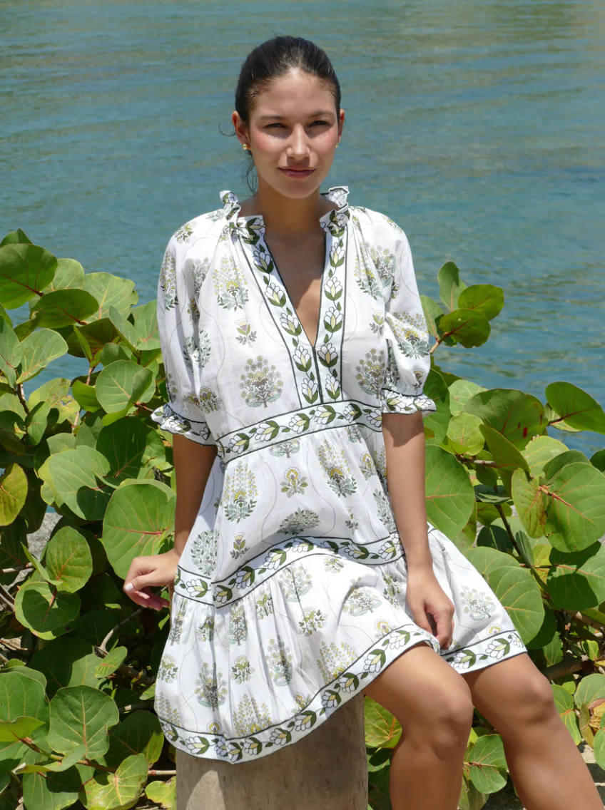 Eliana Puff Slv Mini Dress