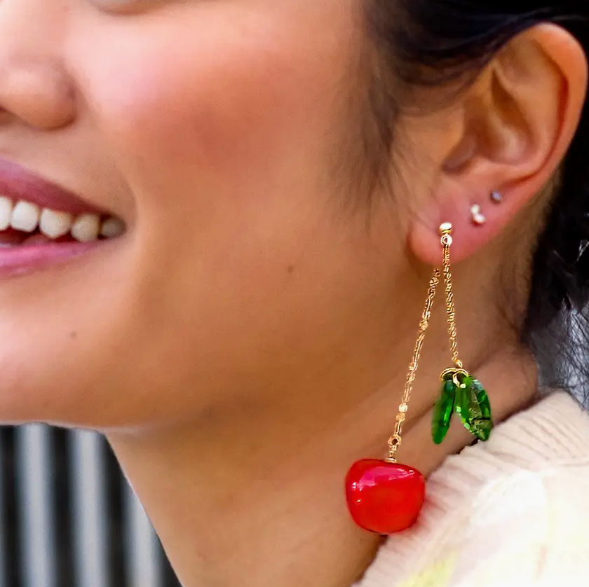 Cherry Bomb Layered Earrings