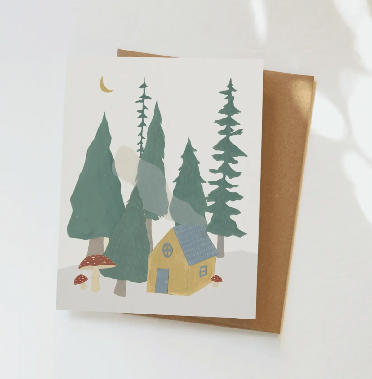 Forest Cottage Greeting Card