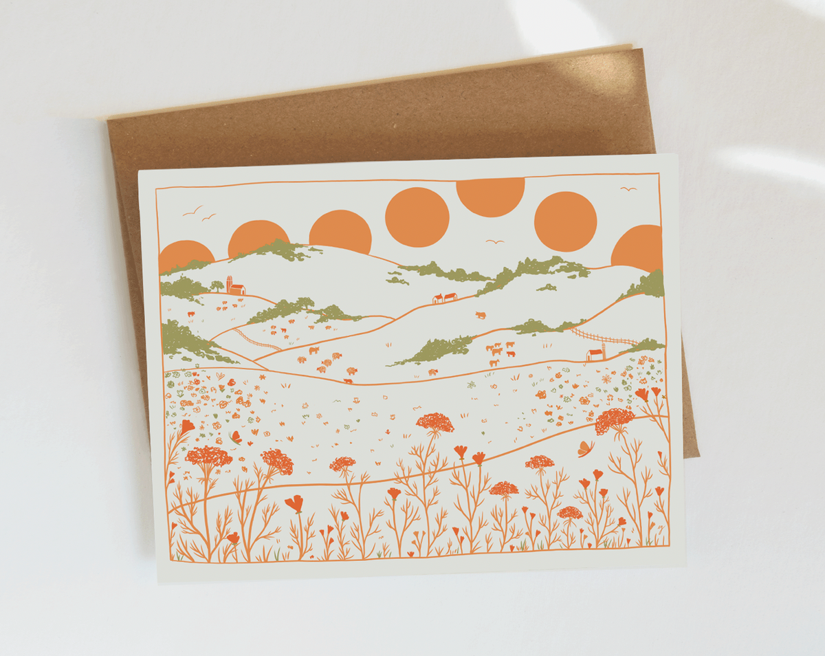 Fields Greeting Card