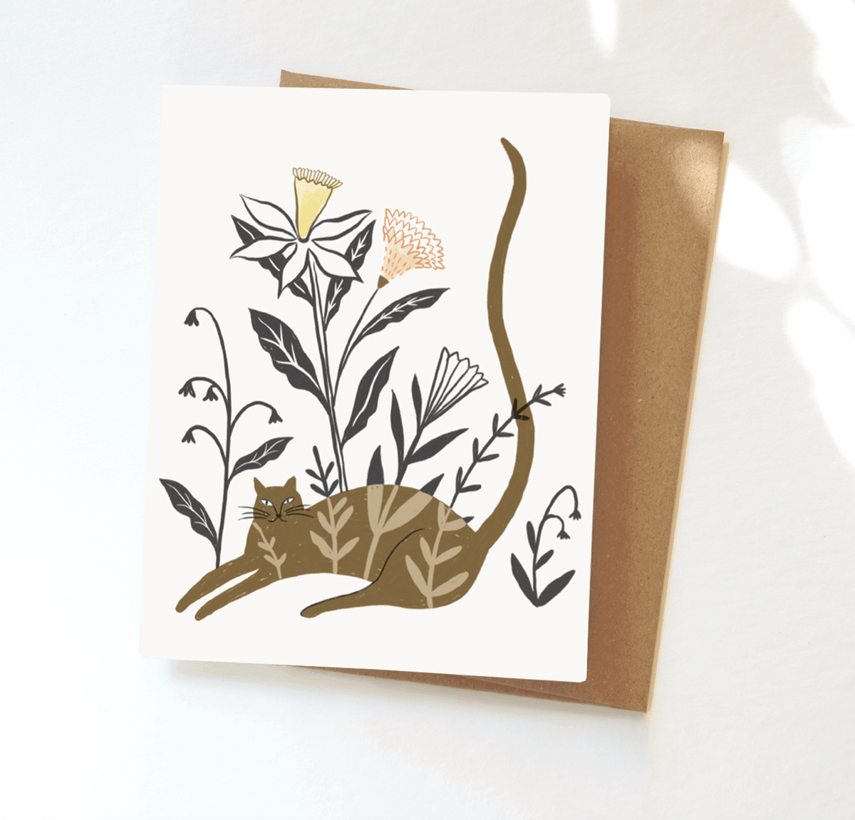 Plant Cat Greeting Card