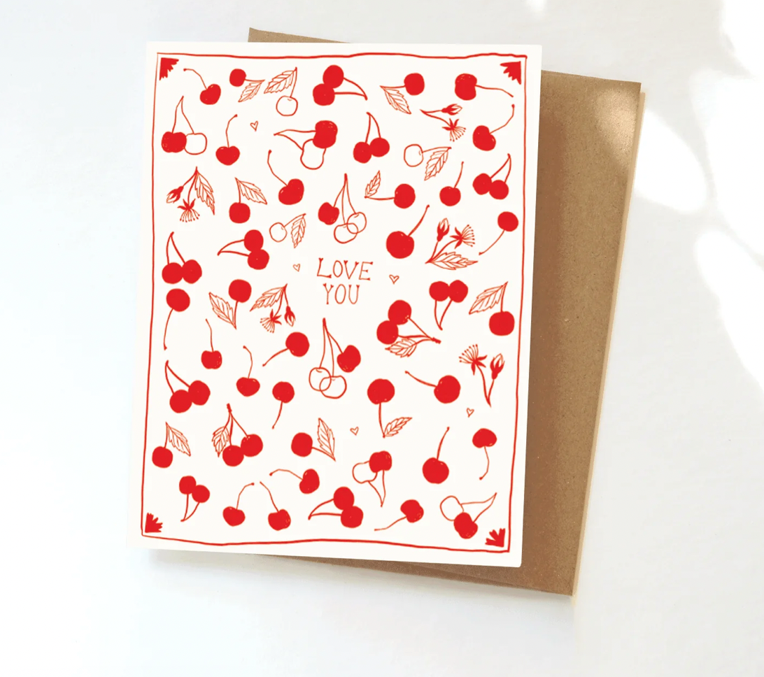 Cherry Love Greeting Card