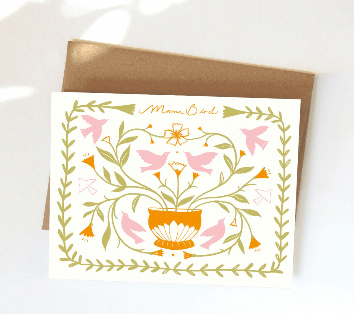 Mama Bird Greeting Card