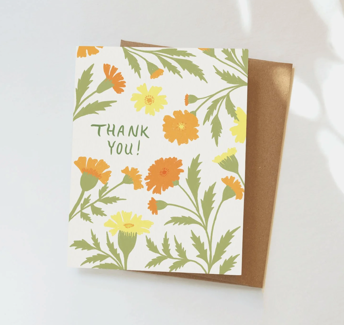 Marigold Greeting Card