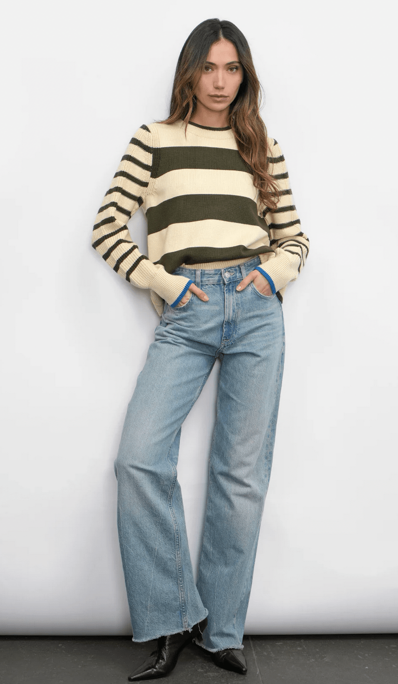 Selena Stripe Play Sweater - Flea Boutiques