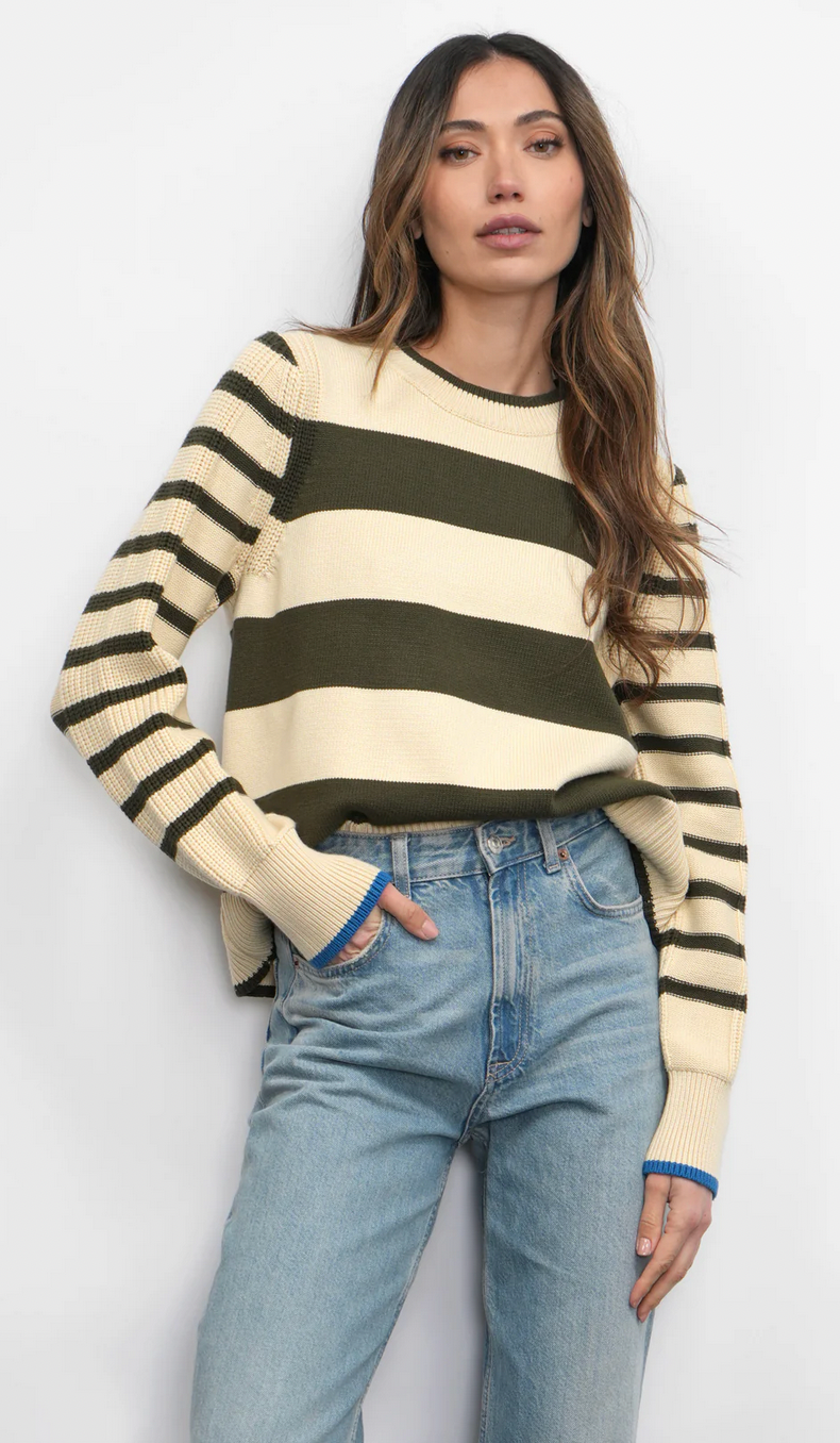 Selena Stripe Play Sweater