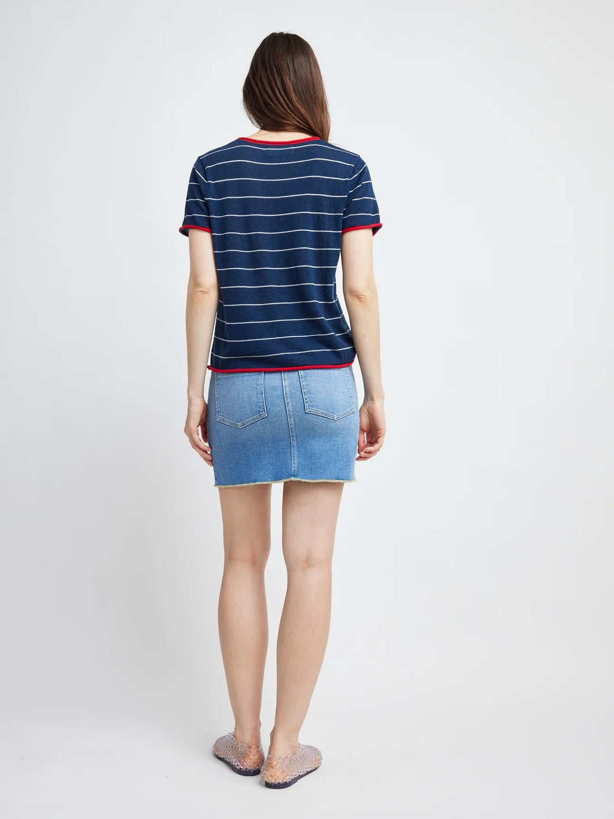 Self Contrast Celine Sweater Tee - Flea Boutiques