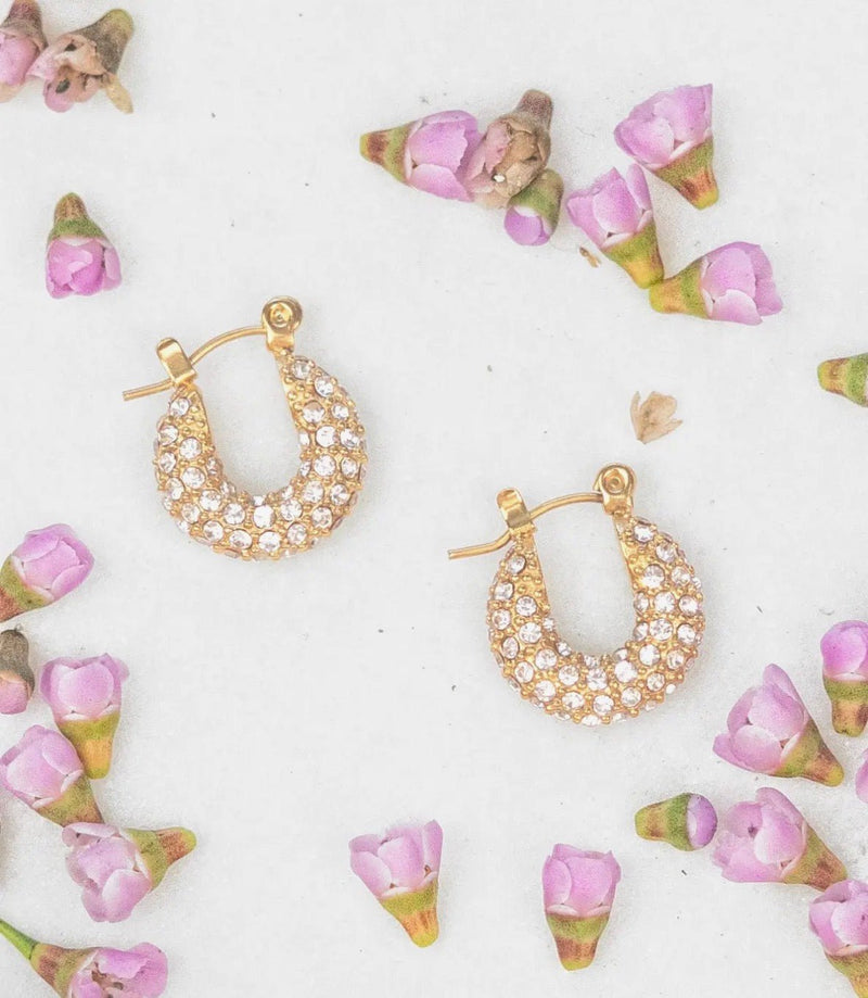 Shimmer Mini Hoops - Flea Boutiques