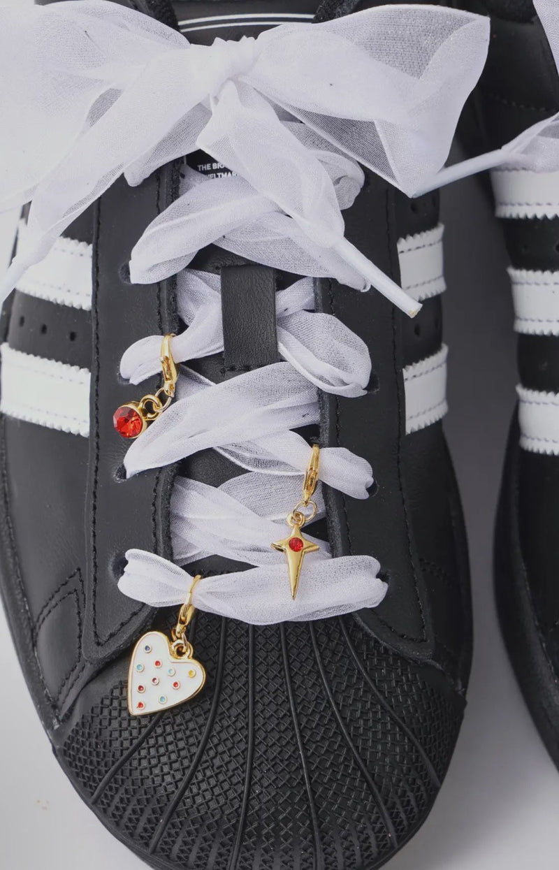 Silver Lace shoe charms - Flea Boutiques