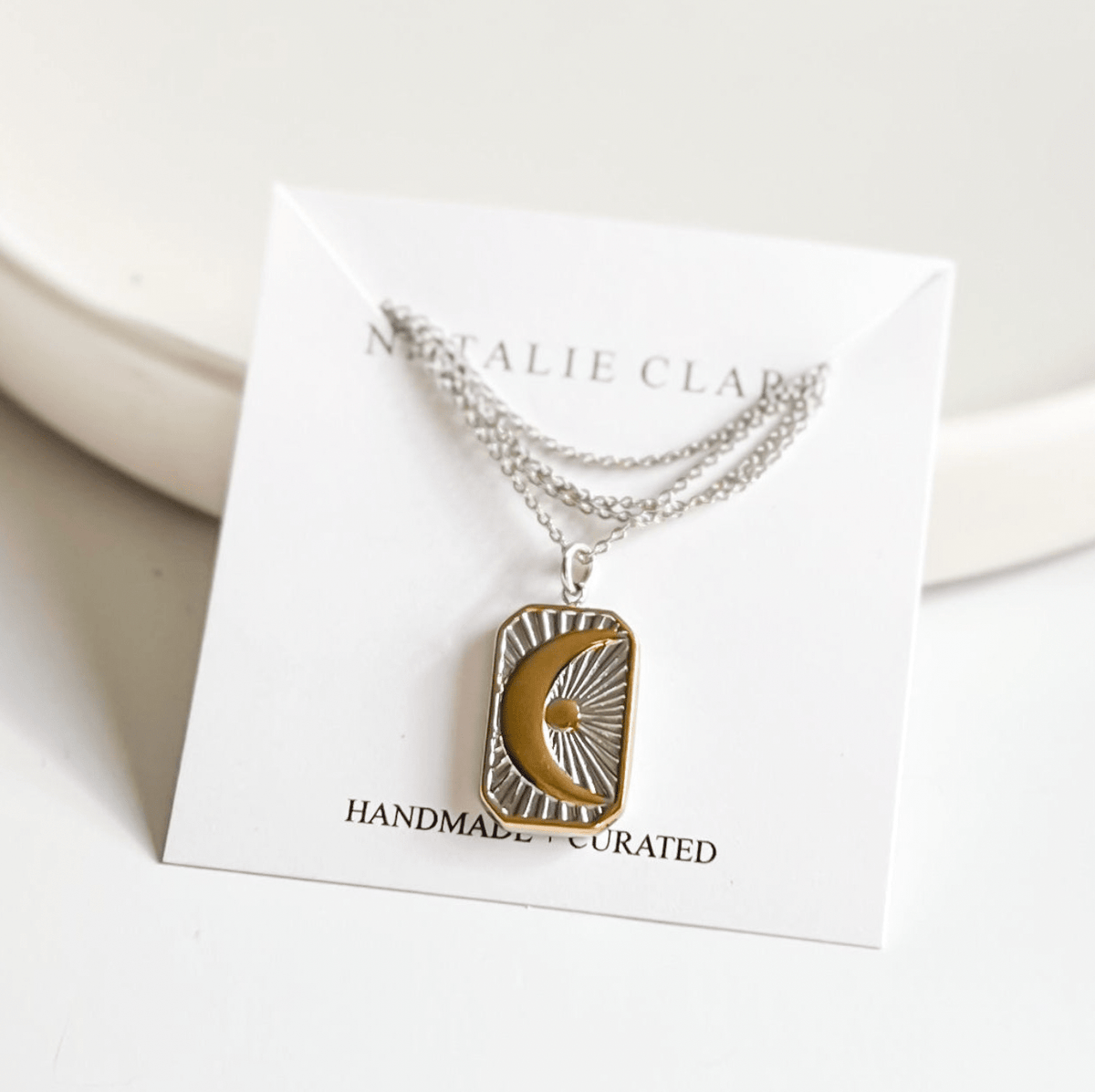 Silver Moon Necklace - Flea Boutiques