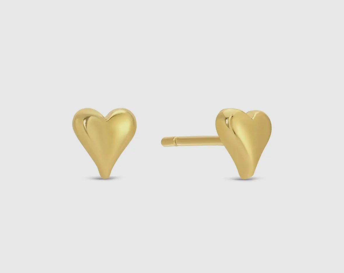 Simple heart studs set - Flea Boutiques