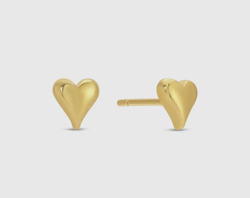 Simple heart studs set - Flea Boutiques