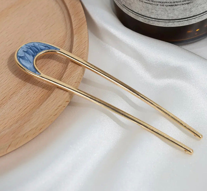Simple Metal Plate Hairpin - Flea Boutiques