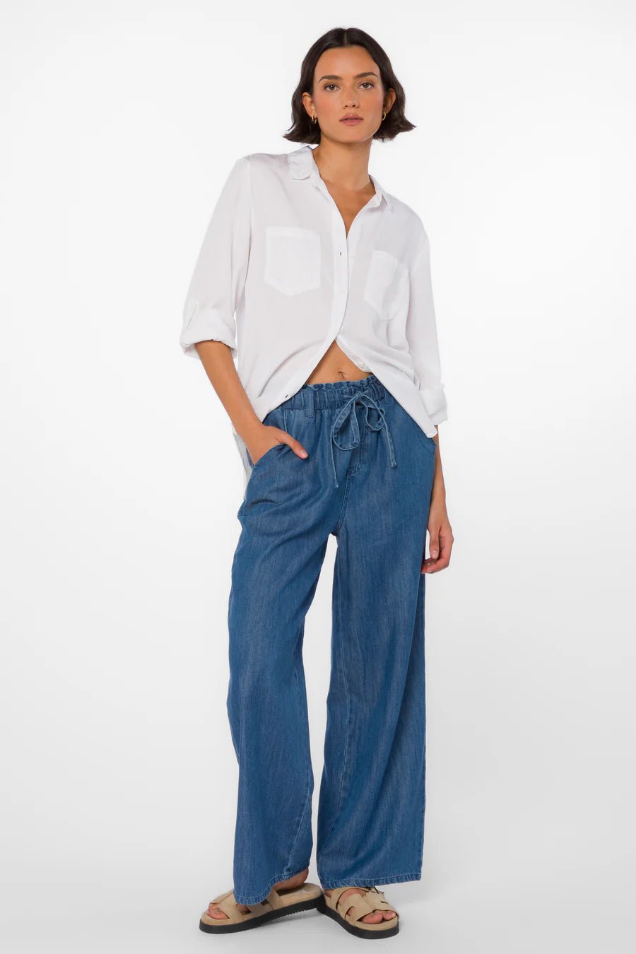 Sirena Rolled Sleeve Shirt - Flea Boutiques