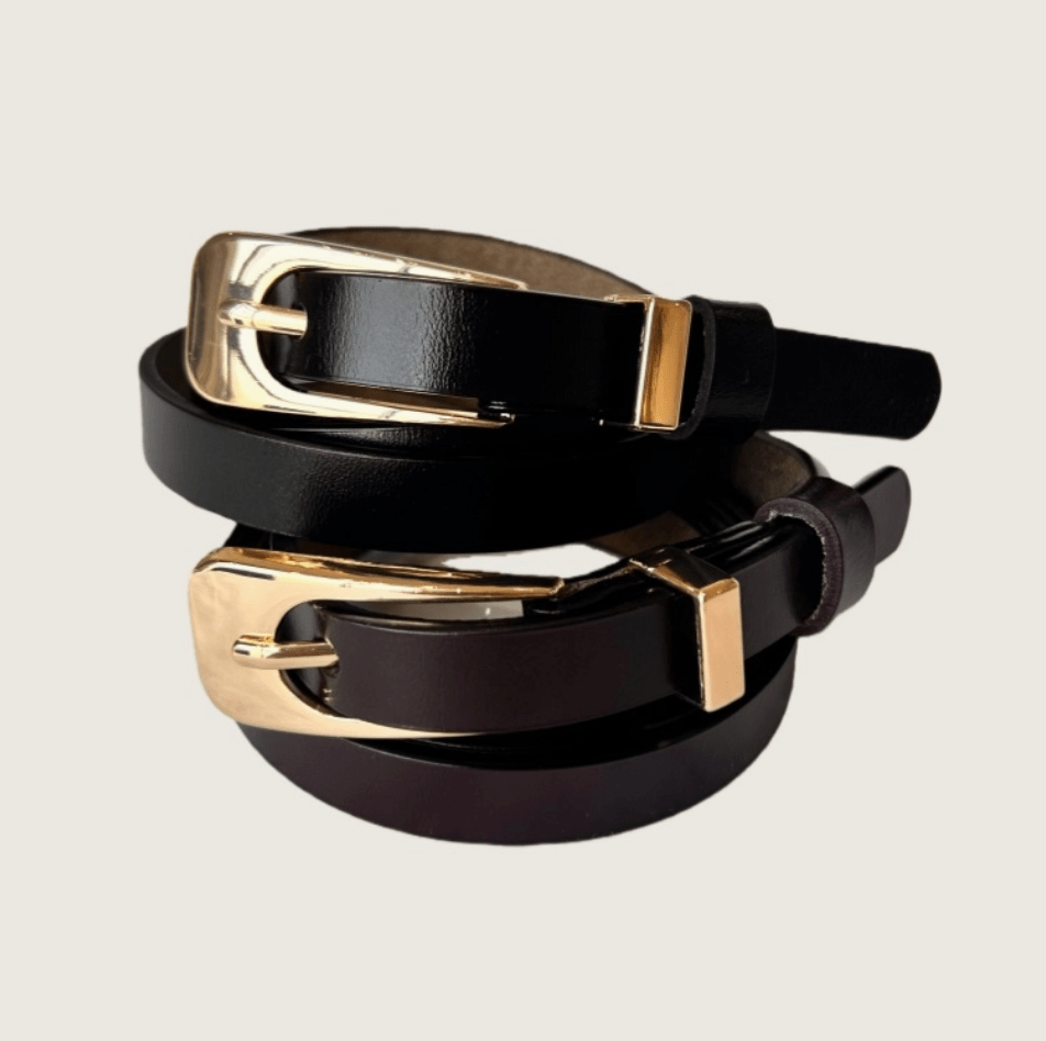 Skinny Leather Belt - Flea Boutiques