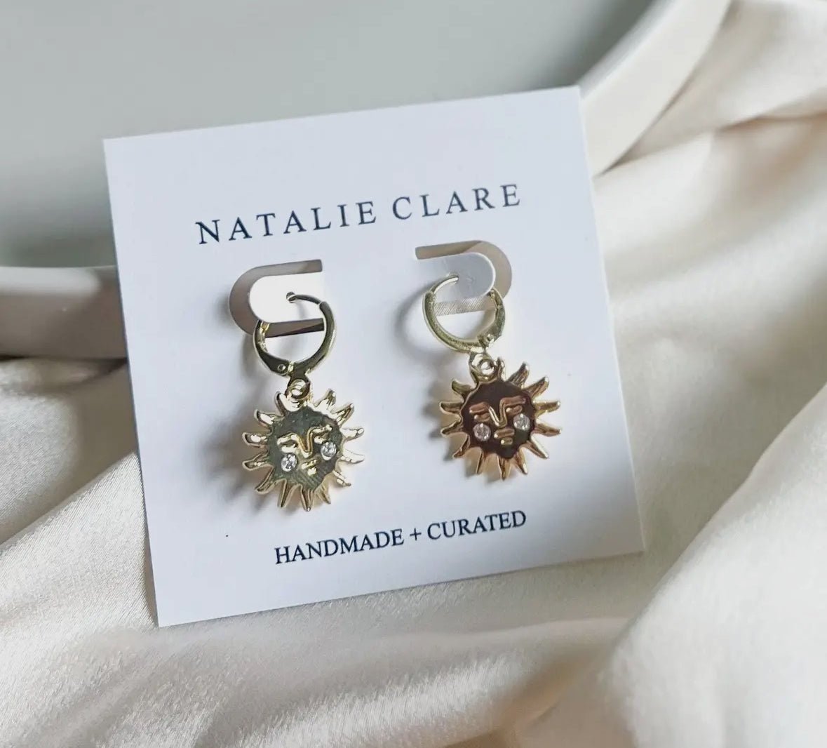 Sleeping Sun Hoop - Flea Boutiques