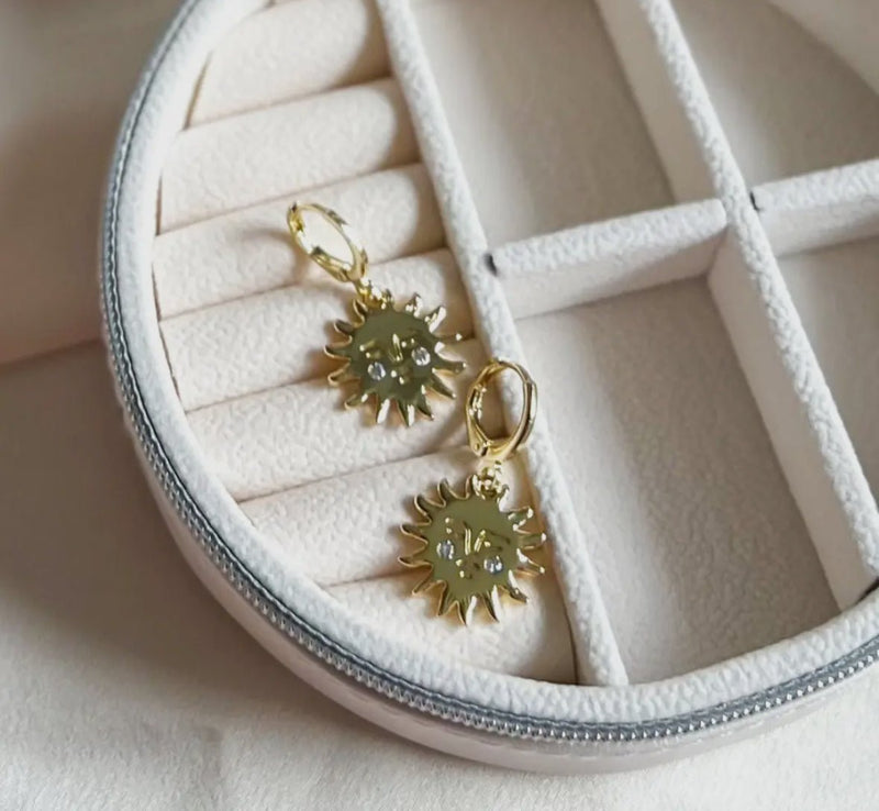 Sleeping Sun Hoop - Flea Boutiques