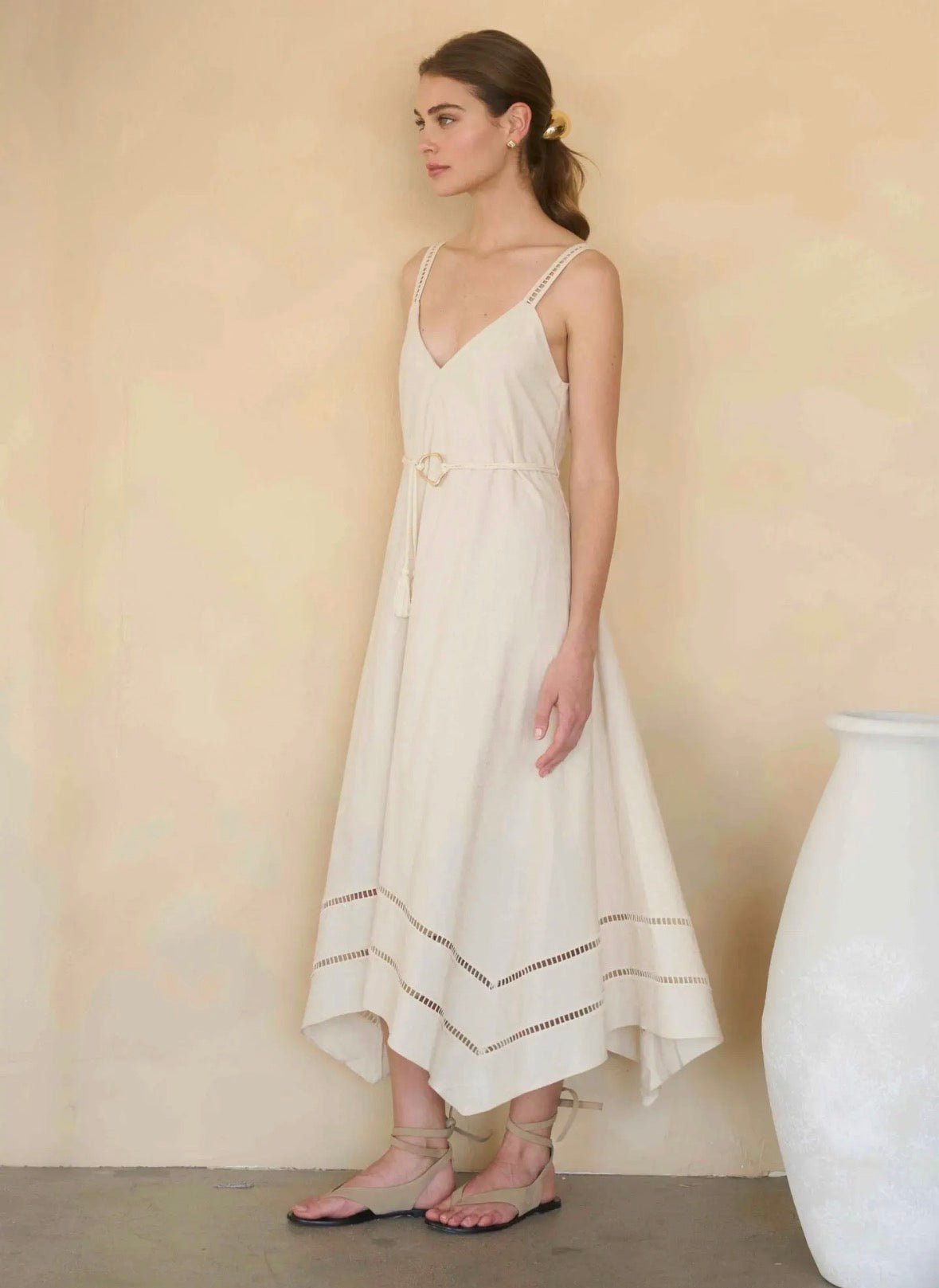 Sleeveless Asymm. Midi - Flea Boutiques