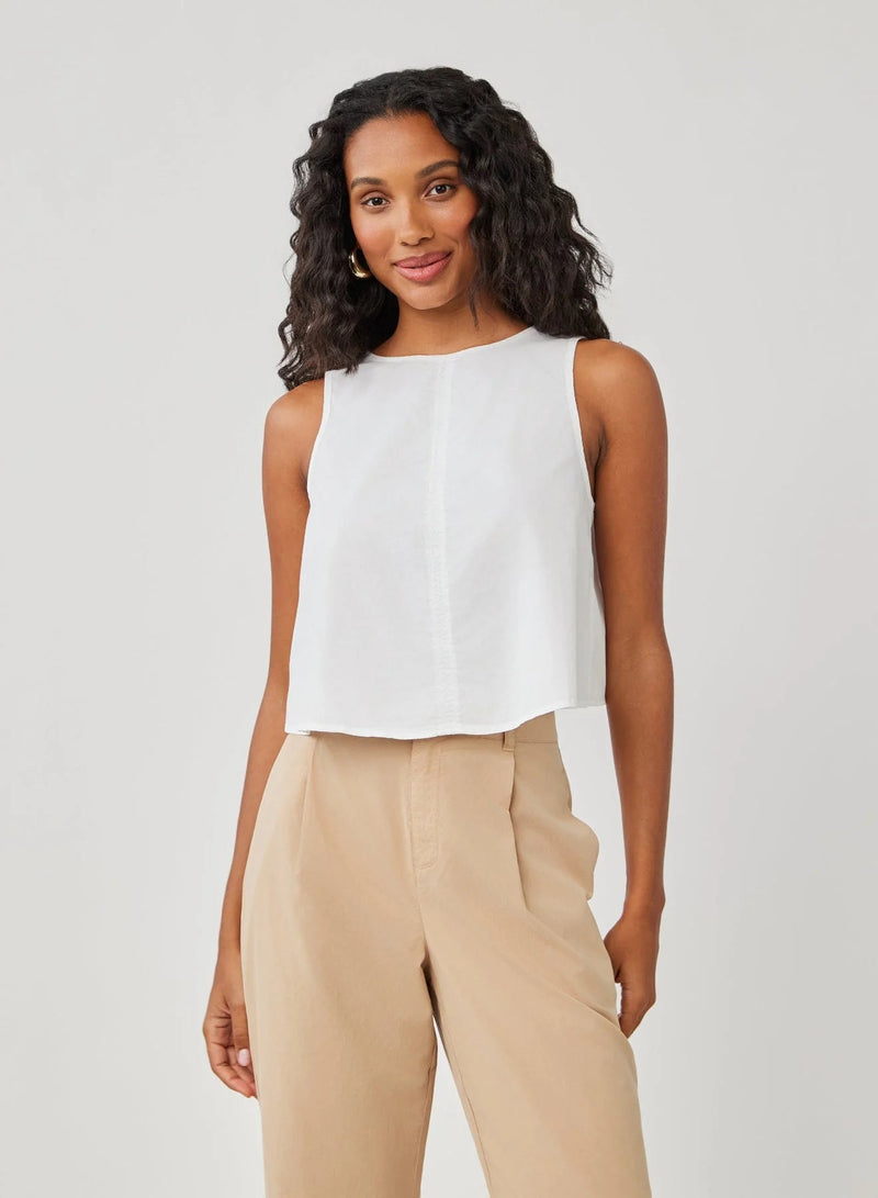 Sleeveless Button Back Top - Flea Boutiques