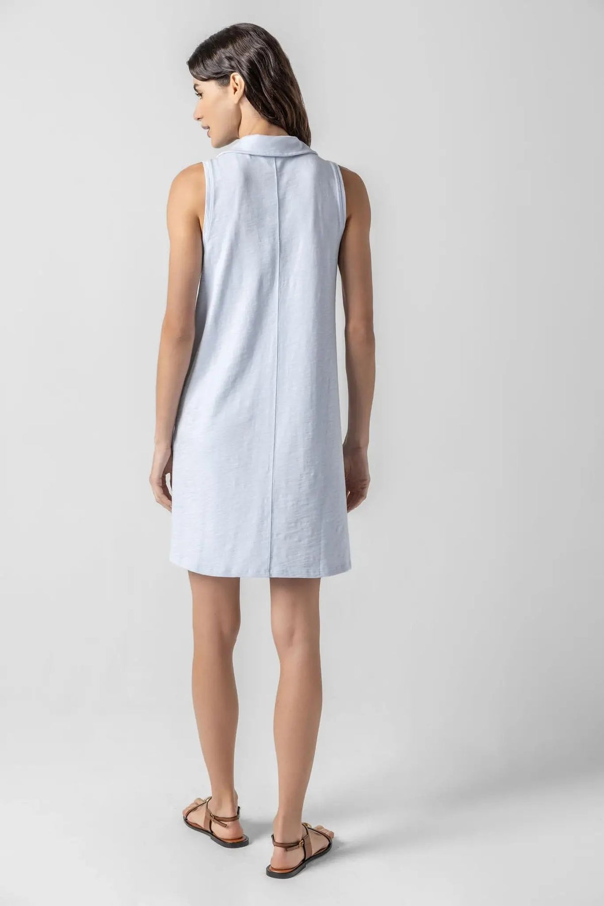 Sleeveless Collared Dress - Flea Boutiques
