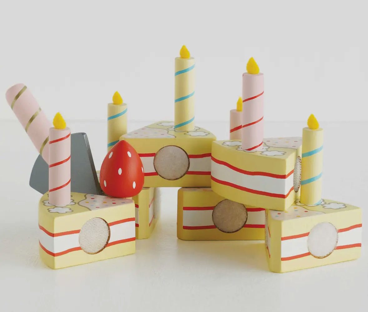 Sliceable Birthday Cake & Candles - Flea Boutiques