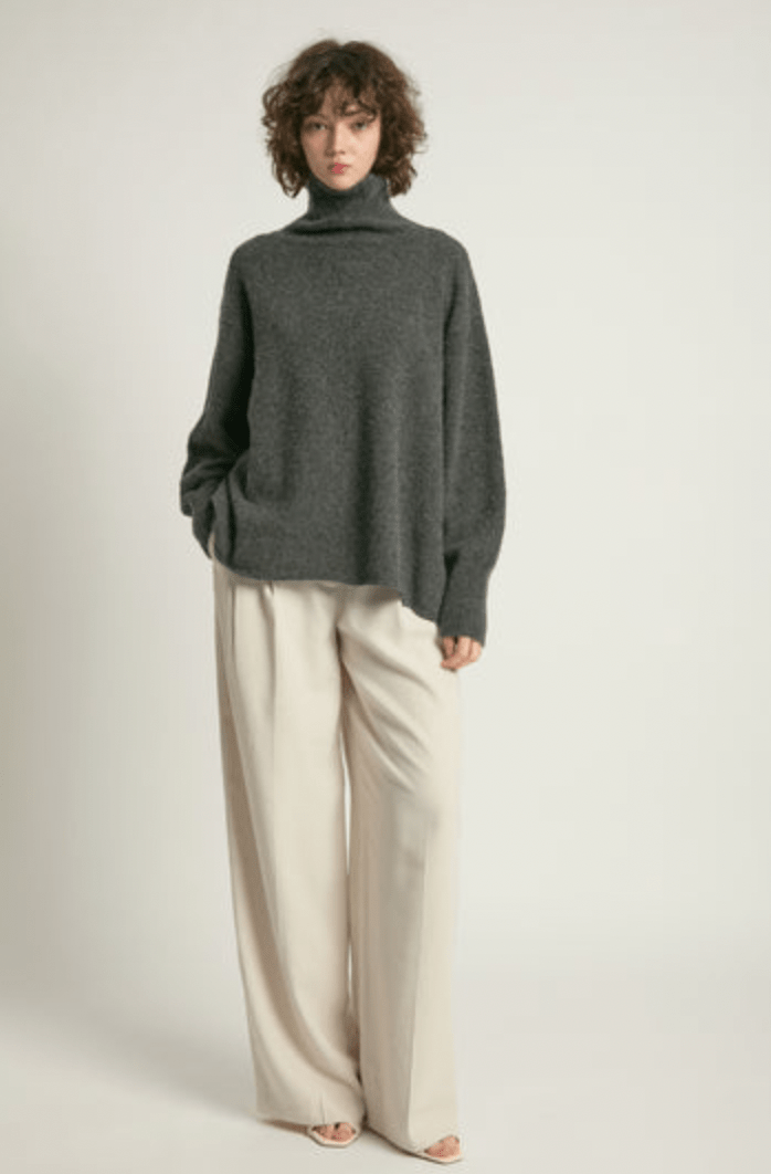 Slouch Turtleneck Sweater - Flea Boutiques