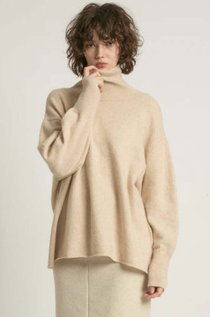 Slouch Turtleneck Sweater - Flea Boutiques