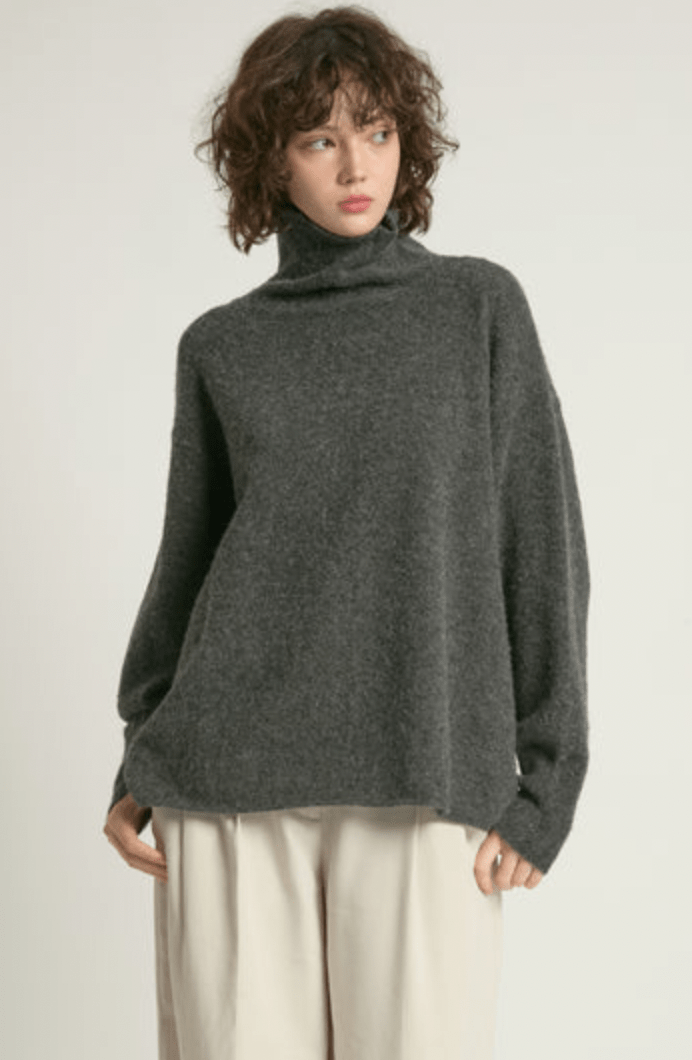Slouch Turtleneck Sweater - Flea Boutiques