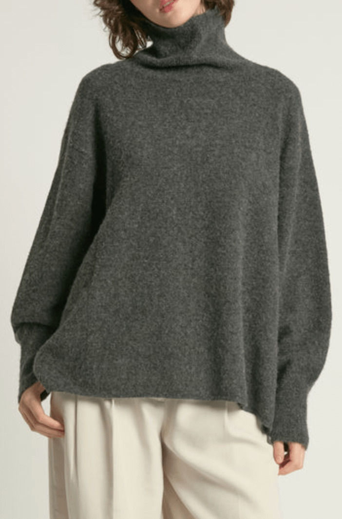 Slouch Turtleneck Sweater - Flea Boutiques