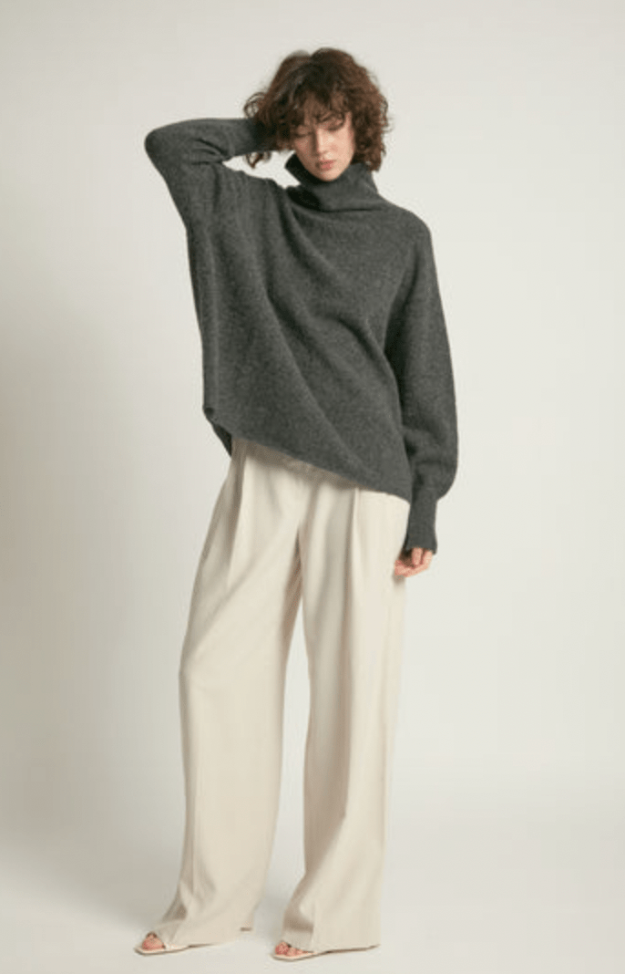 Slouch Turtleneck Sweater - Flea Boutiques
