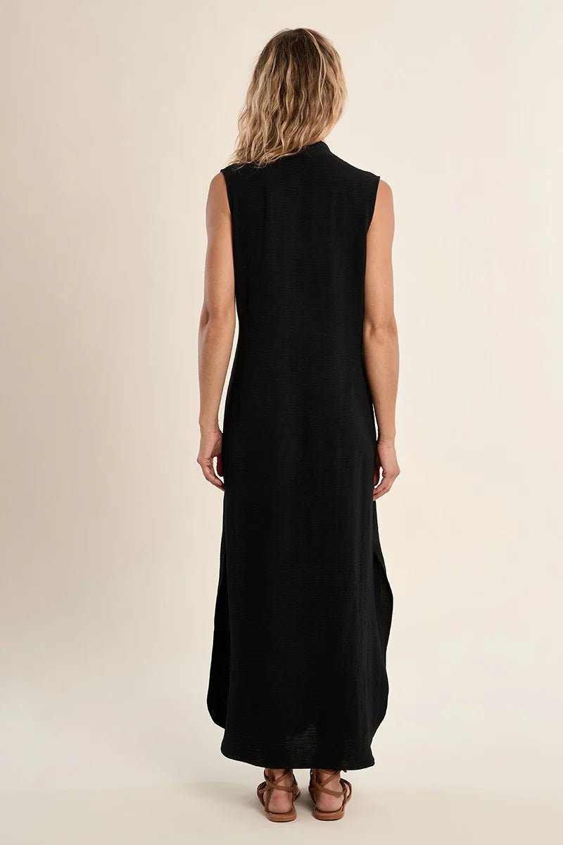 Slvless V - Neck Midi Dress - Flea Boutiques