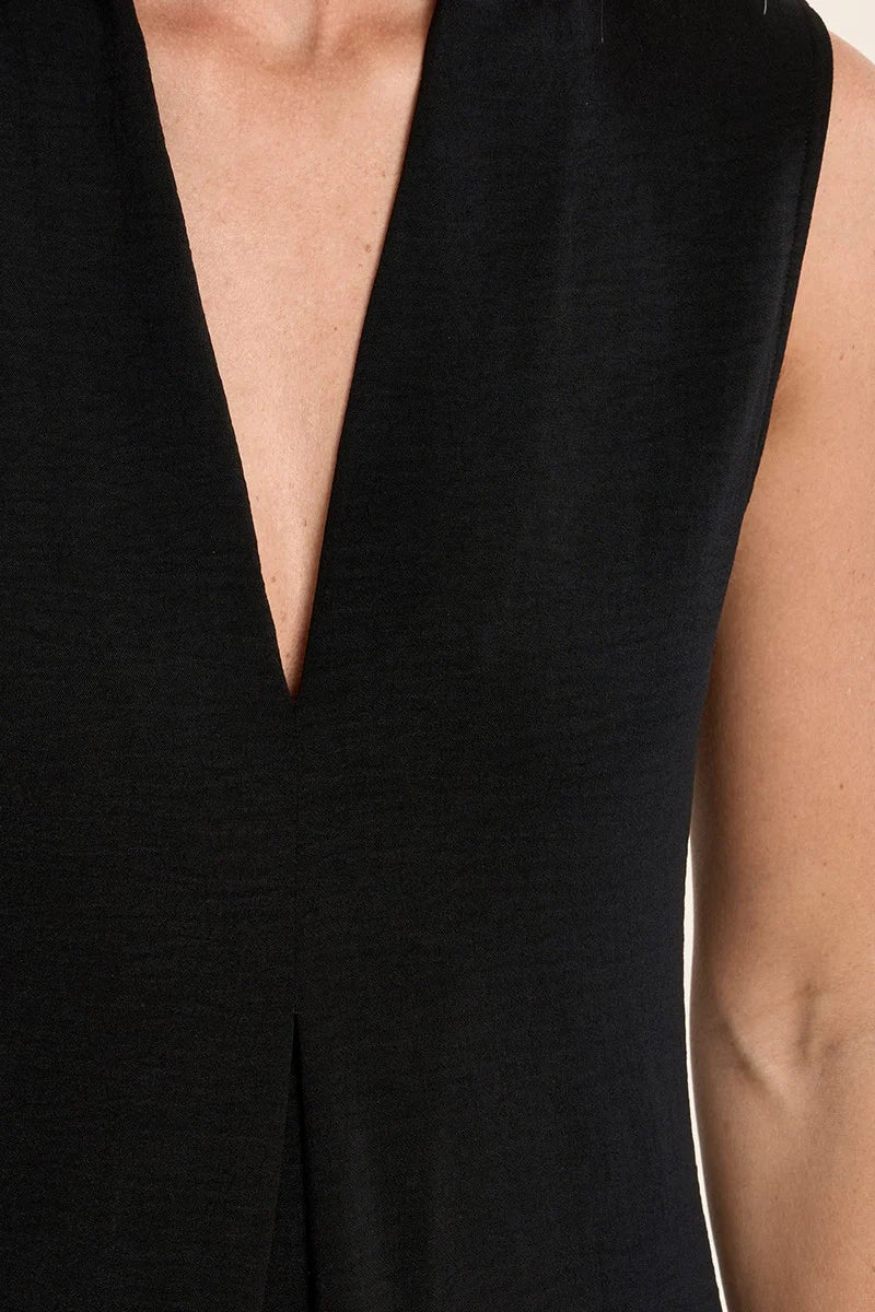 Slvless V - Neck Midi Dress - Flea Boutiques